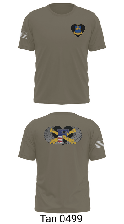 Freedom BTRY, 1-320th FAR 56639766 Old School Cotton Feel Shirt - 70