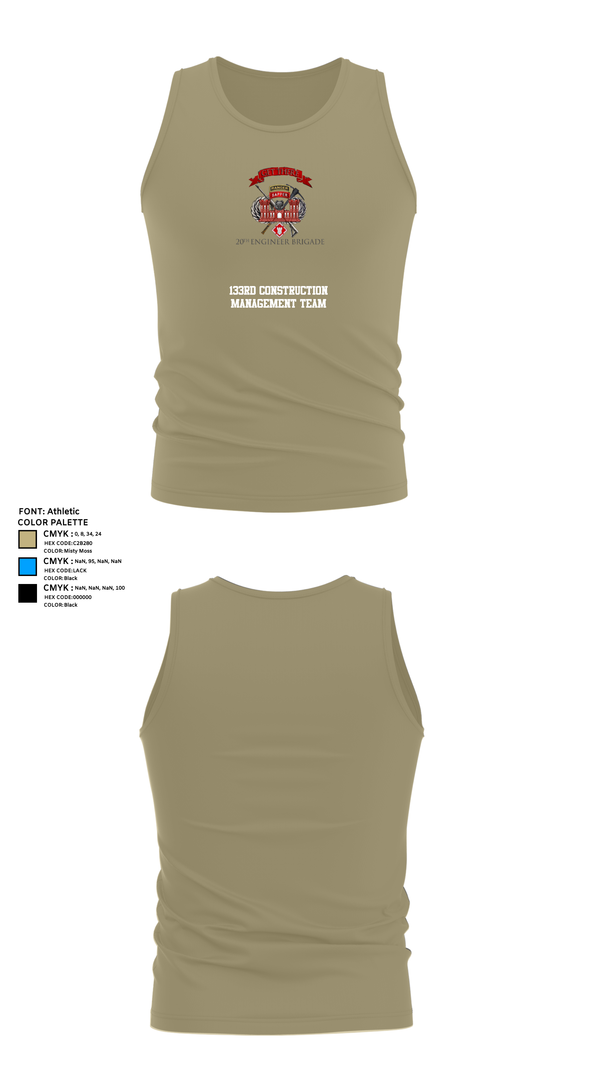 Tank Top, 133rd Construction Management Team, , Teamtime, Team time, sublimation, custom sports apparel, team uniforms, spirit wear, spiritwear, sports uniforms, custom shirts, team store, custom team store, fundraiser sports, apparel fundraiser