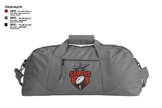 Duffle Bag, Saber Rugby, Rugby, Teamtime, Team time, sublimation, custom sports apparel, team uniforms, spirit wear, spiritwear, sports uniforms, custom shirts, team store, custom team store, fundraiser sports, apparel fundraiser