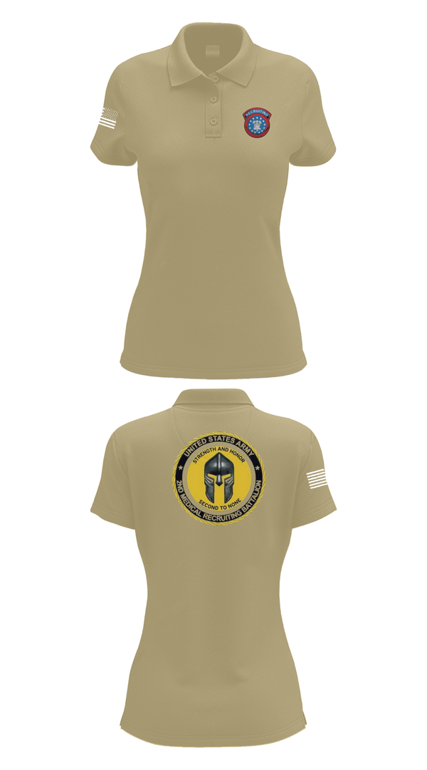 Womens Short Sleeve Performance Polo, USAREC, , Teamtime, Team time, sublimation, custom sports apparel, team uniforms, spirit wear, spiritwear, sports uniforms, custom shirts, team store, custom team store, fundraiser sports, apparel fundraiser