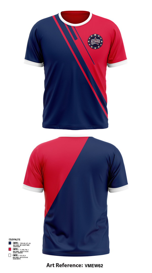 Short Sleeve Performance Shirt, Prime Example Stars, , Teamtime, Team time, sublimation, custom sports apparel, team uniforms, spirit wear, spiritwear, sports uniforms, custom shirts, team store, custom team store, fundraiser sports, apparel fundraiser