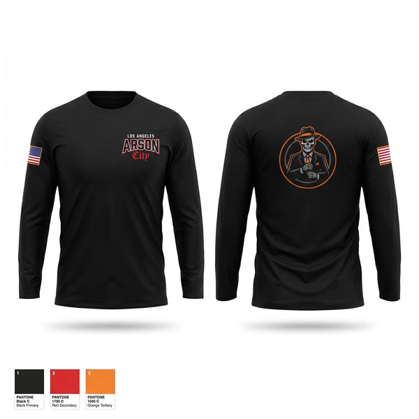 Long Sleeve Performance Shirt, Arson Squad, Fire Department, Teamtime, Team time, sublimation, custom sports apparel, team uniforms, spirit wear, spiritwear, sports uniforms, custom shirts, team store, custom team store, fundraiser sports, apparel fundraiser