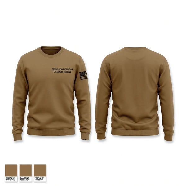 Crew Neck Sweatshirt, Second Infantry Division Sustainment Brigade, Army, Teamtime, Team time, sublimation, custom sports apparel, team uniforms, spirit wear, spiritwear, sports uniforms, custom shirts, team store, custom team store, fundraiser sports, apparel fundraiser