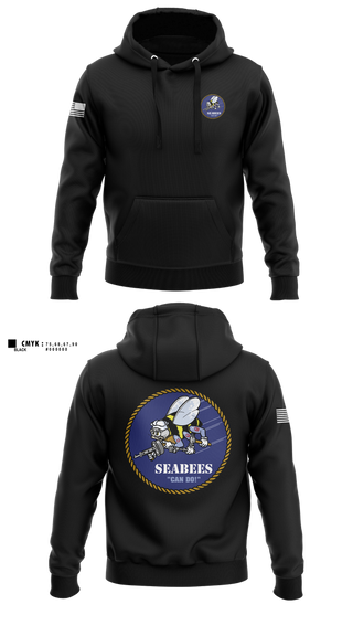 Hoodie, Seabees, , Teamtime, Team time, sublimation, custom sports apparel, team uniforms, spirit wear, spiritwear, sports uniforms, custom shirts, team store, custom team store, fundraiser sports, apparel fundraiser