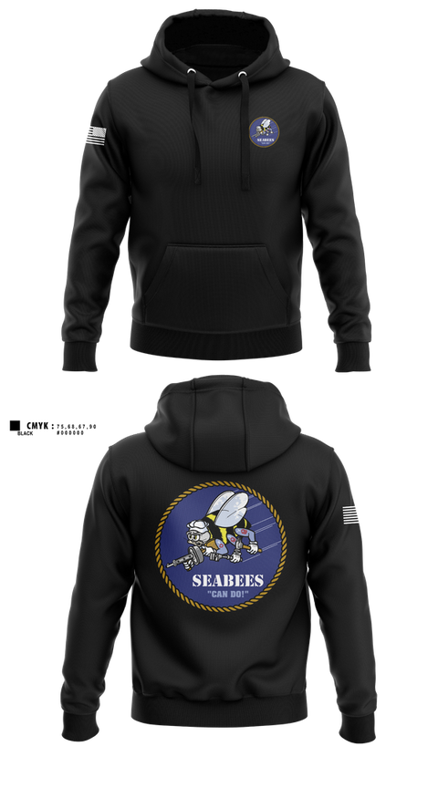 Hoodie, Seabees, , Teamtime, Team time, sublimation, custom sports apparel, team uniforms, spirit wear, spiritwear, sports uniforms, custom shirts, team store, custom team store, fundraiser sports, apparel fundraiser