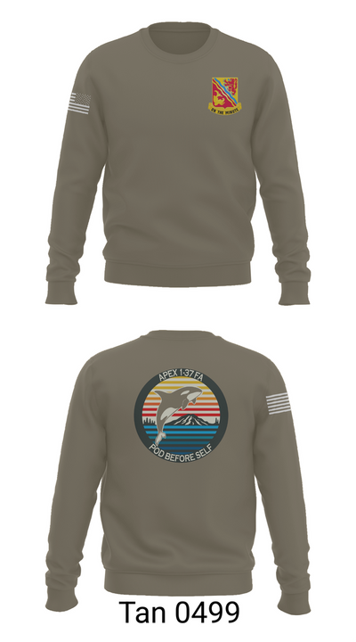 A BTRY, 1-37FAR 4037747 Crew Neck Sweatshirt - 65