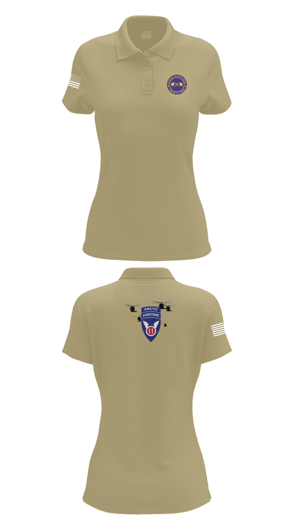 Womens Short Sleeve Performance Polo, 440th CBRN CO, , Teamtime, Team time, sublimation, custom sports apparel, team uniforms, spirit wear, spiritwear, sports uniforms, custom shirts, team store, custom team store, fundraiser sports, apparel fundraiser