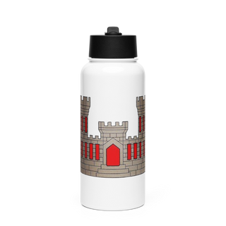 1221st Route Clearance Co. 10953211 Stainless Steel Water Bottle with a Straw Lid