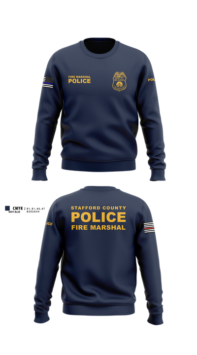 Stafford County Fire Marshal's Office 23358939 Crew Neck Sweatshirt - 5