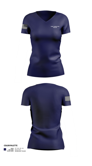 Womens Short Sleeve Vneck Shirt, Fort Hamilton Police, Police, Teamtime, Team time, sublimation, custom sports apparel, team uniforms, spirit wear, spiritwear, sports uniforms, custom shirts, team store, custom team store, fundraiser sports, apparel fundraiser