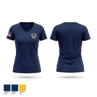 Womens Short Sleeve Vneck Shirt, Trenton Police Department, Police, Teamtime, Team time, sublimation, custom sports apparel, team uniforms, spirit wear, spiritwear, sports uniforms, custom shirts, team store, custom team store, fundraiser sports, apparel fundraiser