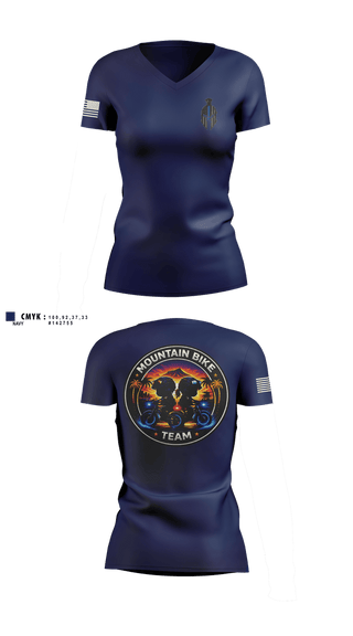 Womens Short Sleeve Vneck Shirt, Mountain Bike Team, Police, Teamtime, Team time, sublimation, custom sports apparel, team uniforms, spirit wear, spiritwear, sports uniforms, custom shirts, team store, custom team store, fundraiser sports, apparel fundraiser