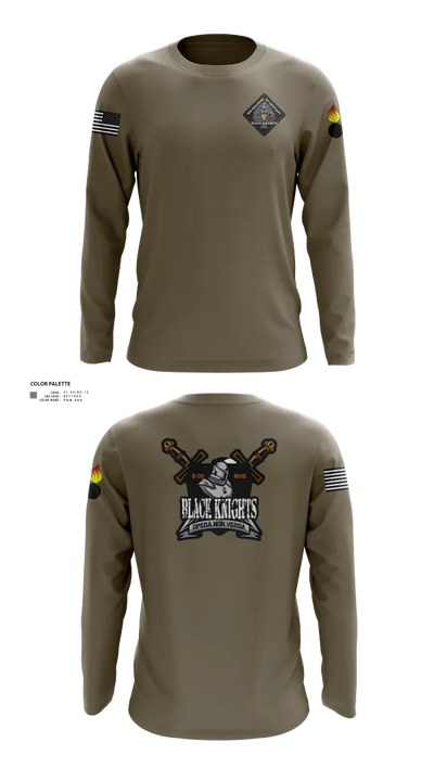 B Co 832nd OD BN 19793865 Long Sleeve Performance Shirt 23