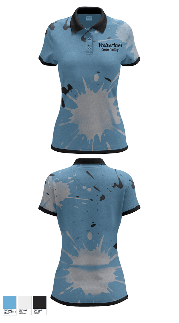 Womens Short Sleeve Performance Polo, Wolverines, Baseball, Teamtime, Team time, sublimation, custom sports apparel, team uniforms, spirit wear, spiritwear, sports uniforms, custom shirts, team store, custom team store, fundraiser sports, apparel fundraiser