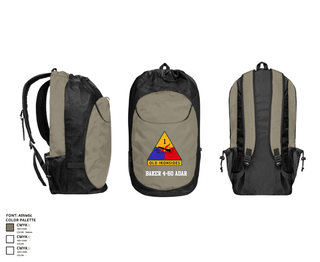 Gear Bag, Baker 4-60 ADAR, Army, Teamtime, Team time, sublimation, custom sports apparel, team uniforms, spirit wear, spiritwear, sports uniforms, custom shirts, team store, custom team store, fundraiser sports, apparel fundraiser