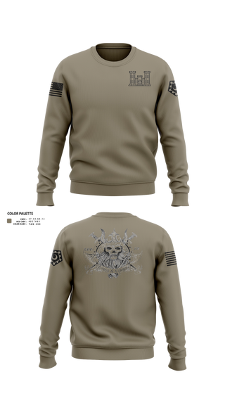 Crew Neck Sweatshirt, 125 ENGINEER COMPANY, National Guard, Teamtime, Team time, sublimation, custom sports apparel, team uniforms, spirit wear, spiritwear, sports uniforms, custom shirts, team store, custom team store, fundraiser sports, apparel fundraiser
