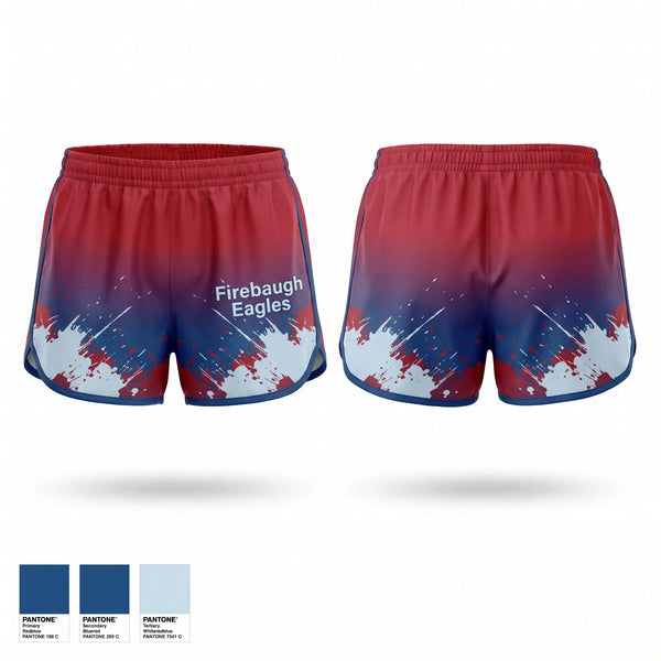 Womens Shorts, Firebaugh Eagles, Women's Basketball, Teamtime, Team time, sublimation, custom sports apparel, team uniforms, spirit wear, spiritwear, sports uniforms, custom shirts, team store, custom team store, fundraiser sports, apparel fundraiser