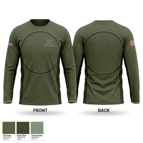 Long Sleeve Performance Shirt, Highfill Police Department, Police, Teamtime, Team time, sublimation, custom sports apparel, team uniforms, spirit wear, spiritwear, sports uniforms, custom shirts, team store, custom team store, fundraiser sports, apparel fundraiser
