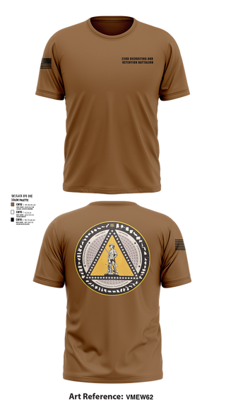 Short Sleeve Performance Shirt, 22nd Recruiting and Retention Battalion, , Teamtime, Team time, sublimation, custom sports apparel, team uniforms, spirit wear, spiritwear, sports uniforms, custom shirts, team store, custom team store, fundraiser sports, apparel fundraiser