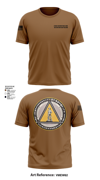 22nd Recruiting and Retention Battalion 91299609 Short Sleeve Performance Shirt - 1