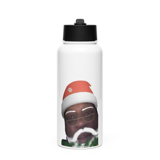 Flava107.Com 43004719 Stainless Steel Water Bottle with a Straw Lid