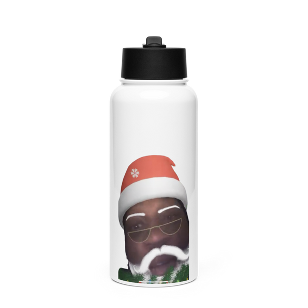 Flava107.Com 43004719 Stainless Steel Water Bottle with a Straw Lid