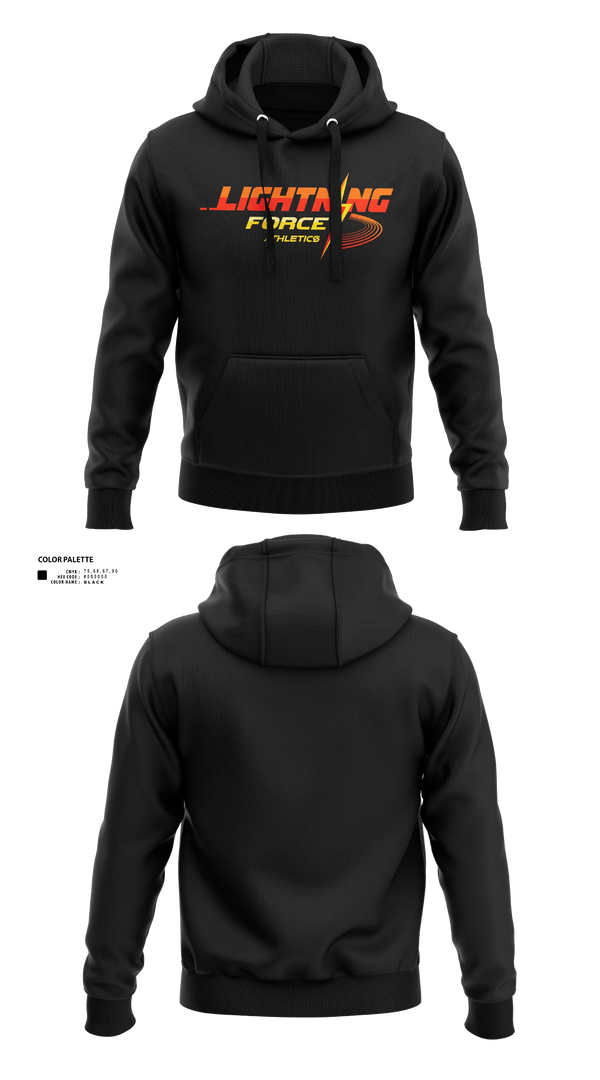 Hoodie, Lightning Force Athletics, Track & Field, Teamtime, Team time, sublimation, custom sports apparel, team uniforms, spirit wear, spiritwear, sports uniforms, custom shirts, team store, custom team store, fundraiser sports, apparel fundraiser