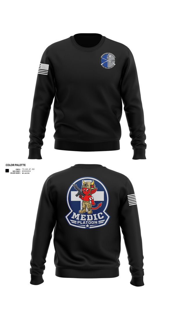 Crew Neck Sweatshirt, Medic, National Guard, Teamtime, Team time, sublimation, custom sports apparel, team uniforms, spirit wear, spiritwear, sports uniforms, custom shirts, team store, custom team store, fundraiser sports, apparel fundraiser