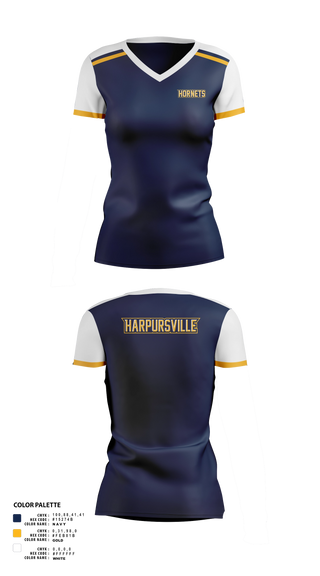 Womens Short Sleeve Vneck Shirt, Harpursville Hornets, Women's Basketball, Teamtime, Team time, sublimation, custom sports apparel, team uniforms, spirit wear, spiritwear, sports uniforms, custom shirts, team store, custom team store, fundraiser sports, apparel fundraiser
