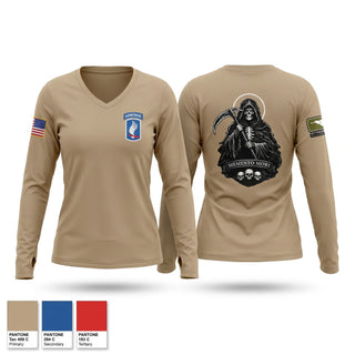 Womens Long Sleeve Vneck Shirt, Reapers, Army, Teamtime, Team time, sublimation, custom sports apparel, team uniforms, spirit wear, spiritwear, sports uniforms, custom shirts, team store, custom team store, fundraiser sports, apparel fundraiser