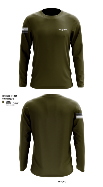 USS BATAAN LHD 5 30296971 Long Sleeve Performance Shirt 2