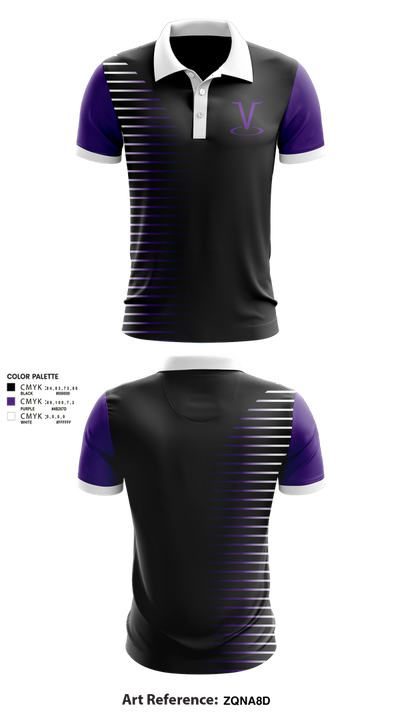 Niles North Athletics Vikings Basketball 34779783 Short Sleeve Performance Polo - 3
