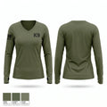 K-9 Women's Long Sleeve V-neck Shirt - 1