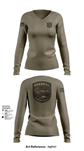 ROADKILL 33867303 Women's Long Sleeve V-neck Shirt - 102