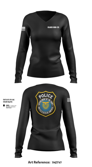 Womens Long Sleeve Vneck Shirt, CLASS 006-25, , Teamtime, Team time, sublimation, custom sports apparel, team uniforms, spirit wear, spiritwear, sports uniforms, custom shirts, team store, custom team store, fundraiser sports, apparel fundraiser