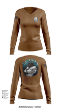 Scpoa 2939861 Women's Long Sleeve V-neck Shirt - 101