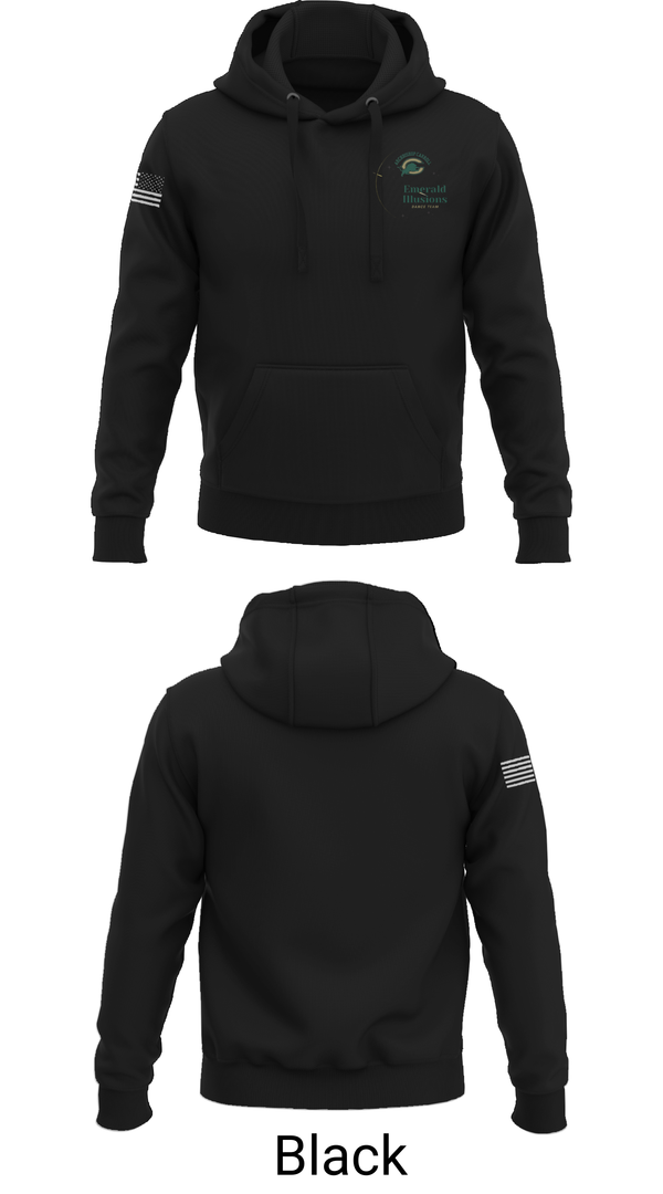 Hoodie, Emerald Illusions Dance Team, Spirit Store, Teamtime, Team time, sublimation, custom sports apparel, team uniforms, spirit wear, spiritwear, sports uniforms, custom shirts, team store, custom team store, fundraiser sports, apparel fundraiser