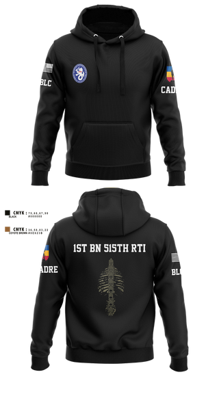 Hoodie, 1st BN 515th RTI, Army, Teamtime, Team time, sublimation, custom sports apparel, team uniforms, spirit wear, spiritwear, sports uniforms, custom shirts, team store, custom team store, fundraiser sports, apparel fundraiser