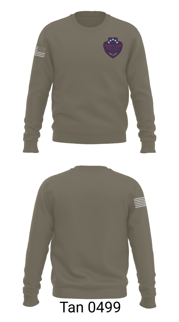 Crew Neck Sweatshirt, Prairie du Chien Police Department, Police, Teamtime, Team time, sublimation, custom sports apparel, team uniforms, spirit wear, spiritwear, sports uniforms, custom shirts, team store, custom team store, fundraiser sports, apparel fundraiser