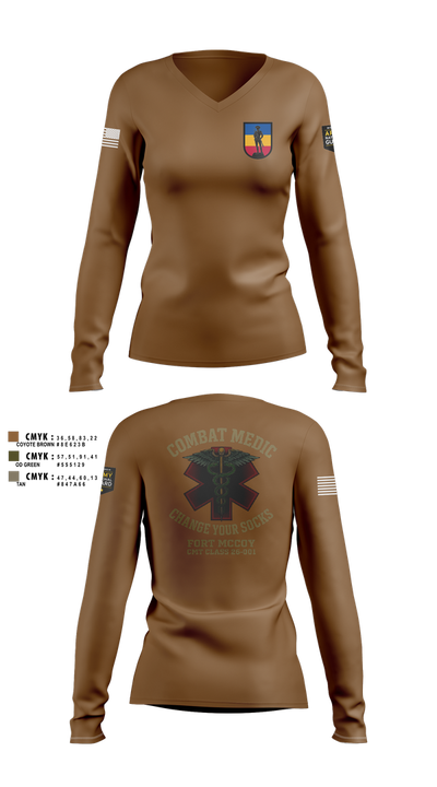 426 RTI 42306217 Women's Long Sleeve V-neck Shirt - 100
