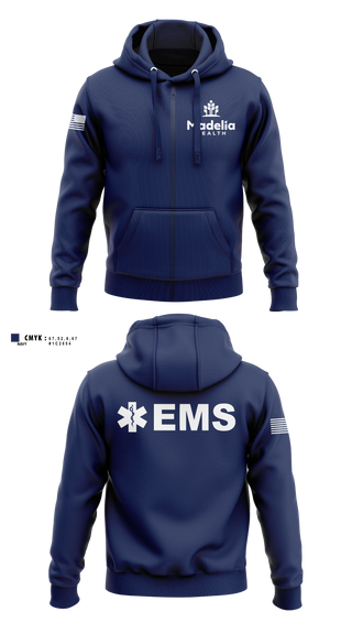 Zip Hoodie, Madelia Health EMS, EMS/EMT, Teamtime, Team time, sublimation, custom sports apparel, team uniforms, spirit wear, spiritwear, sports uniforms, custom shirts, team store, custom team store, fundraiser sports, apparel fundraiser