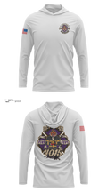 Benton Fire Long Sleeve Hooded Sun Shirt - 6
