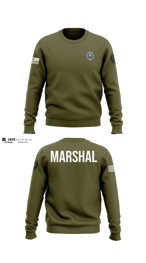 Crew Neck Sweatshirt, Sherwood valley marshals, Police, Teamtime, Team time, sublimation, custom sports apparel, team uniforms, spirit wear, spiritwear, sports uniforms, custom shirts, team store, custom team store, fundraiser sports, apparel fundraiser