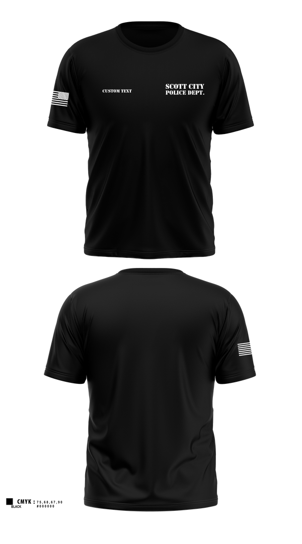 Short Sleeve Performance Shirt, SCOTT CITY POLICE DEPT., Police, Teamtime, Team time, sublimation, custom sports apparel, team uniforms, spirit wear, spiritwear, sports uniforms, custom shirts, team store, custom team store, fundraiser sports, apparel fundraiser