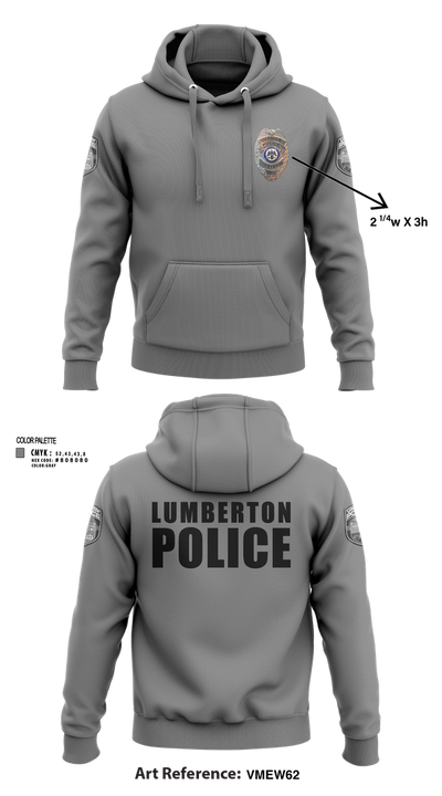 LUMBERTON POLICE 73149623 Hoodie - 104