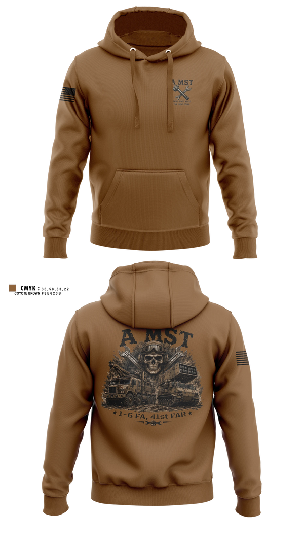 Hoodie, A Battery, 1-6 FA, A MST, Army, Teamtime, Team time, sublimation, custom sports apparel, team uniforms, spirit wear, spiritwear, sports uniforms, custom shirts, team store, custom team store, fundraiser sports, apparel fundraiser