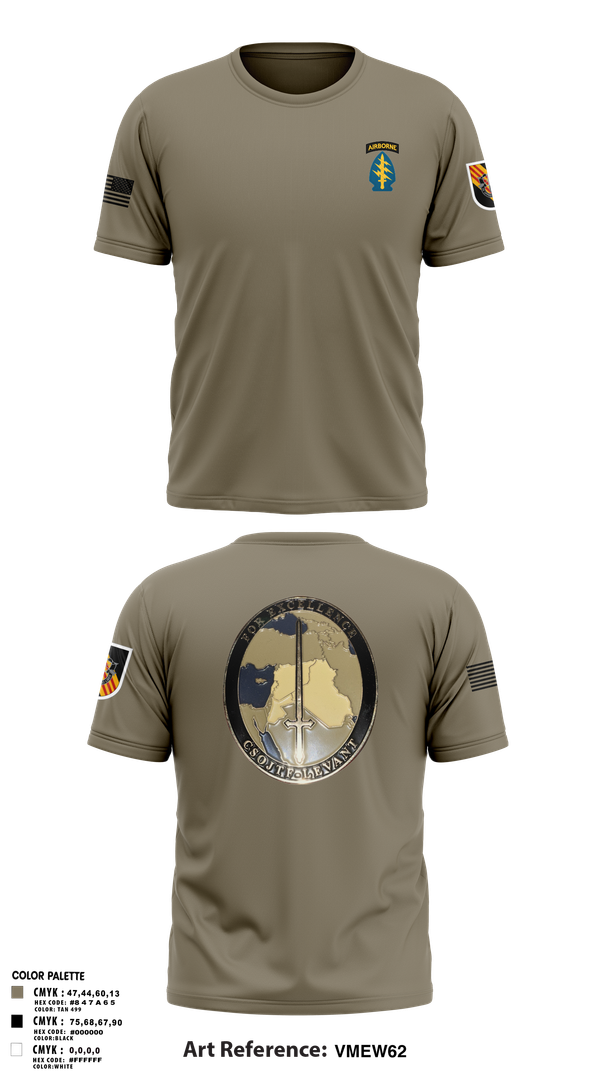 Old School Cotton Feel Shirt, 5th Special Forces Group, , Teamtime, Team time, sublimation, custom sports apparel, team uniforms, spirit wear, spiritwear, sports uniforms, custom shirts, team store, custom team store, fundraiser sports, apparel fundraiser