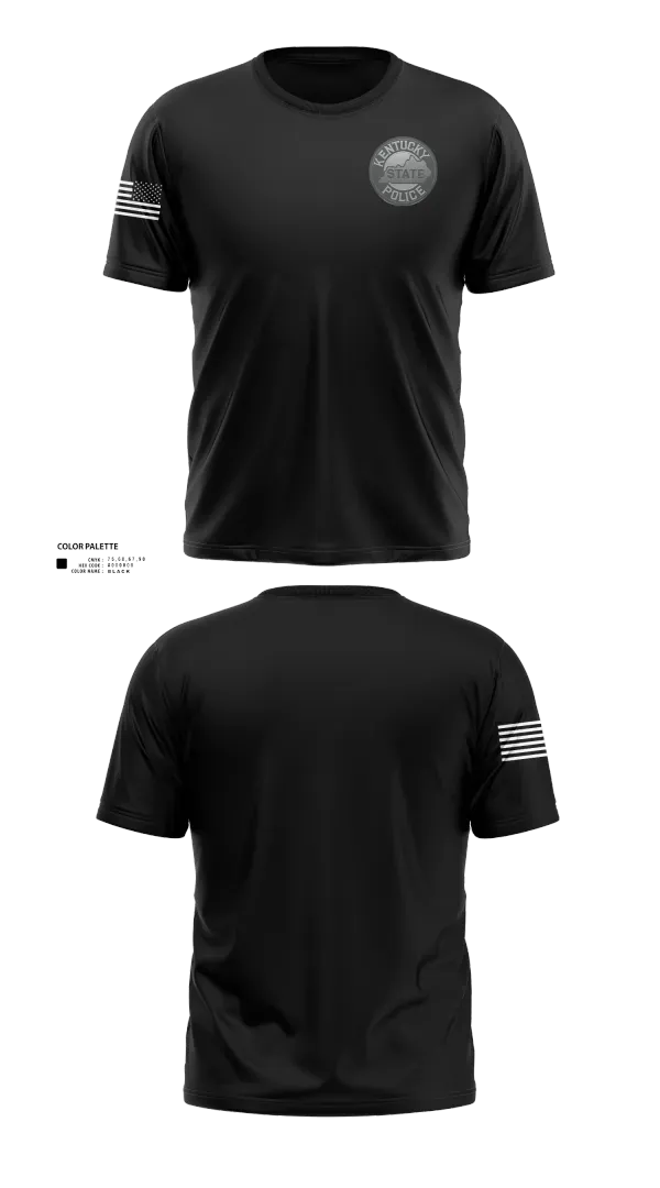 Kentucky State Police Post 9 11294458 Old School Cotton Feel Shirt - 21