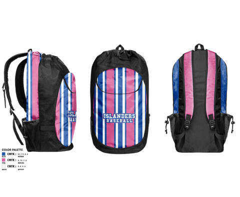 Gear Bag, Islanders, Baseball, Teamtime, Team time, sublimation, custom sports apparel, team uniforms, spirit wear, spiritwear, sports uniforms, custom shirts, team store, custom team store, fundraiser sports, apparel fundraiser
