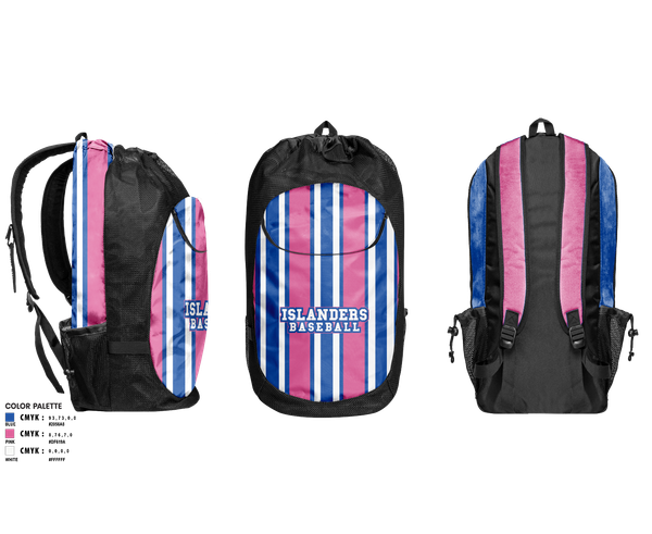 Gear Bag, Islanders, Baseball, Teamtime, Team time, sublimation, custom sports apparel, team uniforms, spirit wear, spiritwear, sports uniforms, custom shirts, team store, custom team store, fundraiser sports, apparel fundraiser